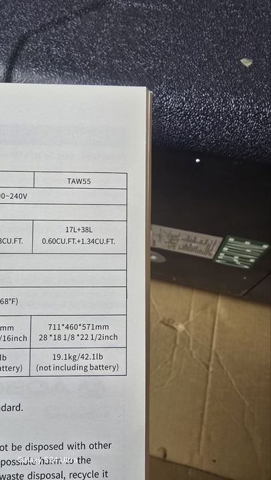 Авто холодильник AOBOSI 55 л,