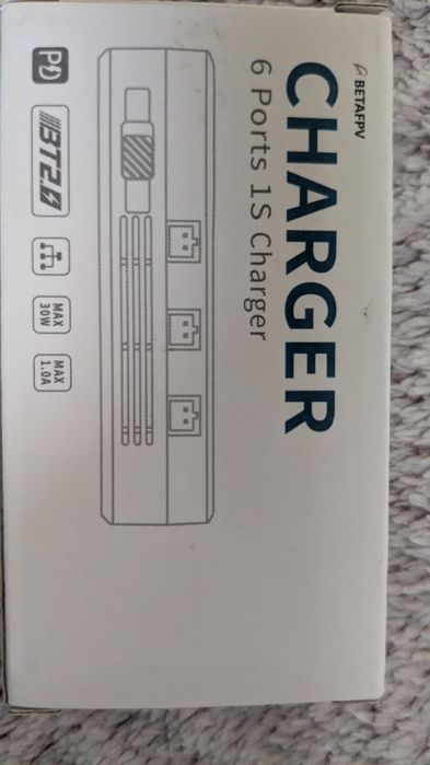 Зарядний пристрій BetaFPV з 6 портами BT2.0 та PH2.0 для 1S акум б/в