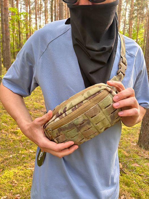 Чоловіча тактична сумка бананка месенджер через плече тактическая