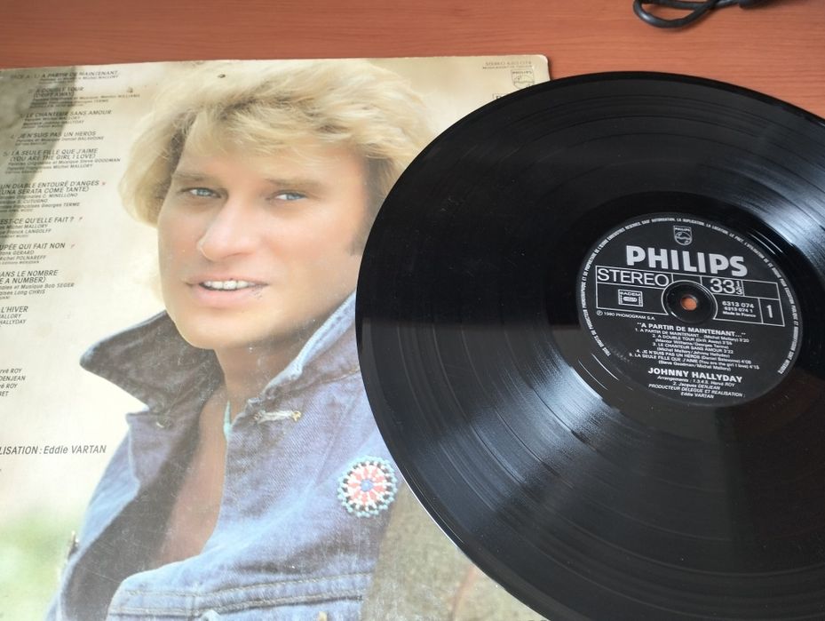 Disco de vinil LP Johnny Hallyday