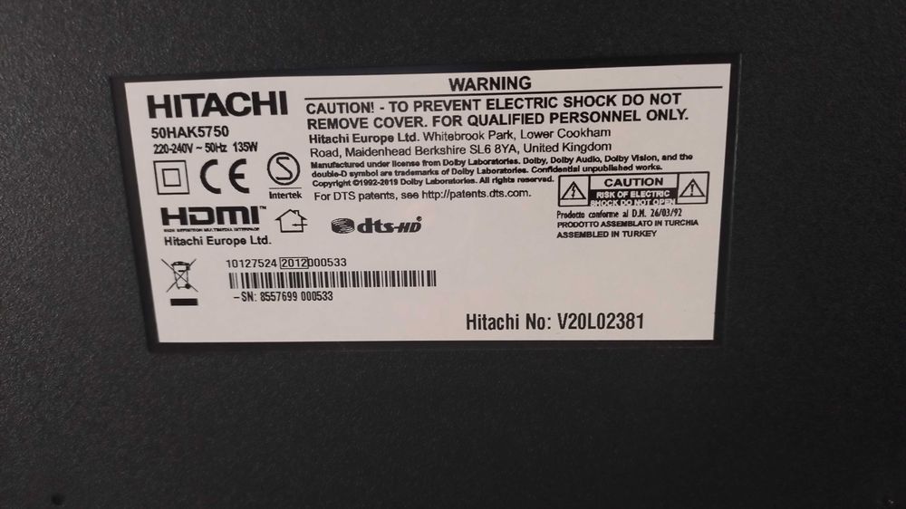 Telewizor 50 cali Hitachi 50HAK5750