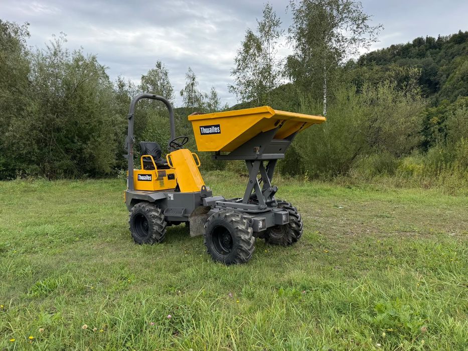Thwaites Wozidło  Budowlane Rolnicze 4x4. Ładowność 1,5 tony. Obrót+Wysokie podnoszenie+KIPER Wysoki! Sprowadzone z Norweskiej szkółki roślinnej. Maszyna w bardzo ładnym stanie. Bez luzów i wycieków. Silnik Yanmar 3cyl. Potężna moc a maszyna bardzo mała i
