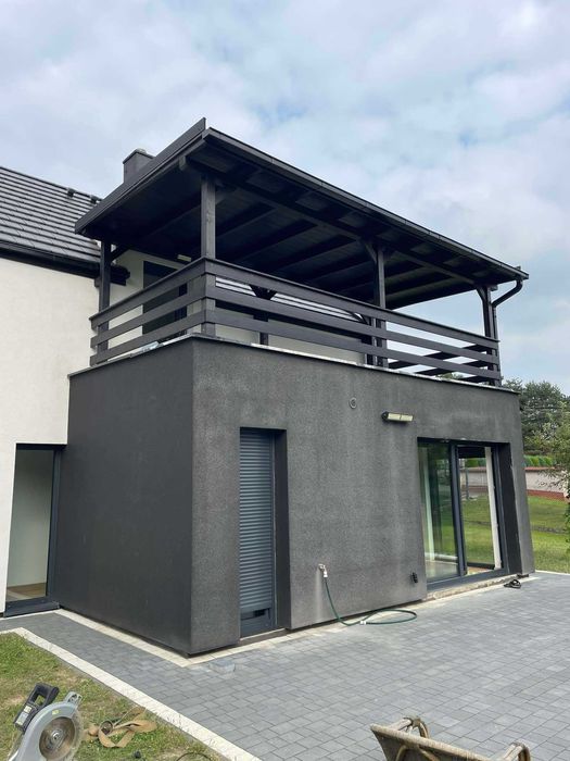 Drewniana pergola, zadaszenie tarasu, wiata, altana PRODUCENT