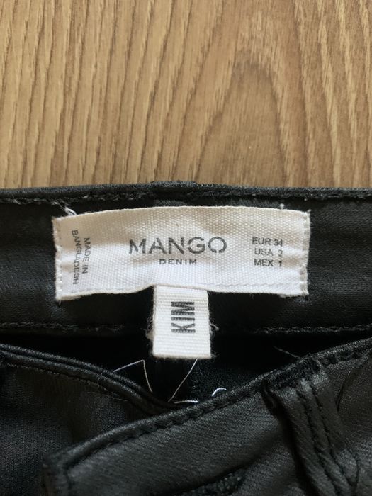 Calcas Skinny preto Mango 34