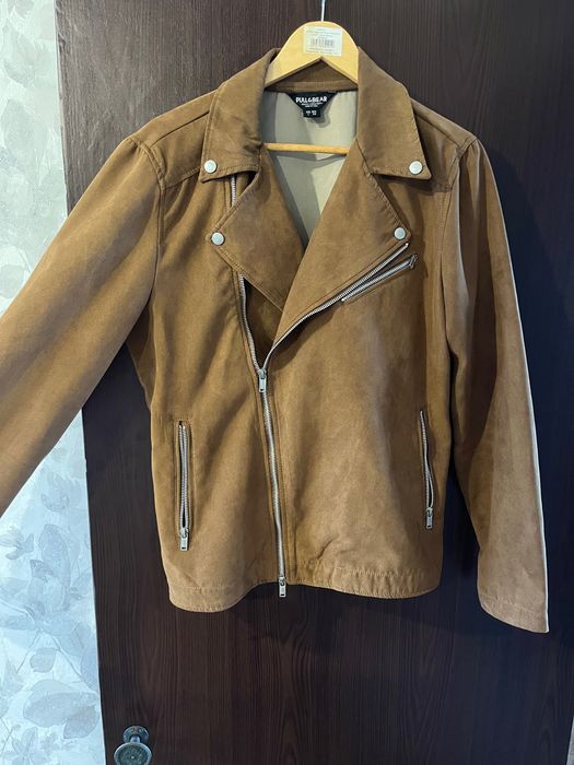 Куртка Косуха Pull&Bear із Штучної Замші Рижа Руда