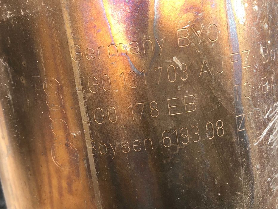 Katalizator filtr cząsteczek dpf fap A6 S7 S8 RS6 RS7 4.0 TFSI