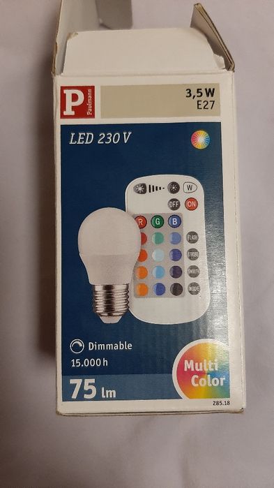 лампа Paulmann краплі 3,5 Вт зміна кольору RGB з пультом