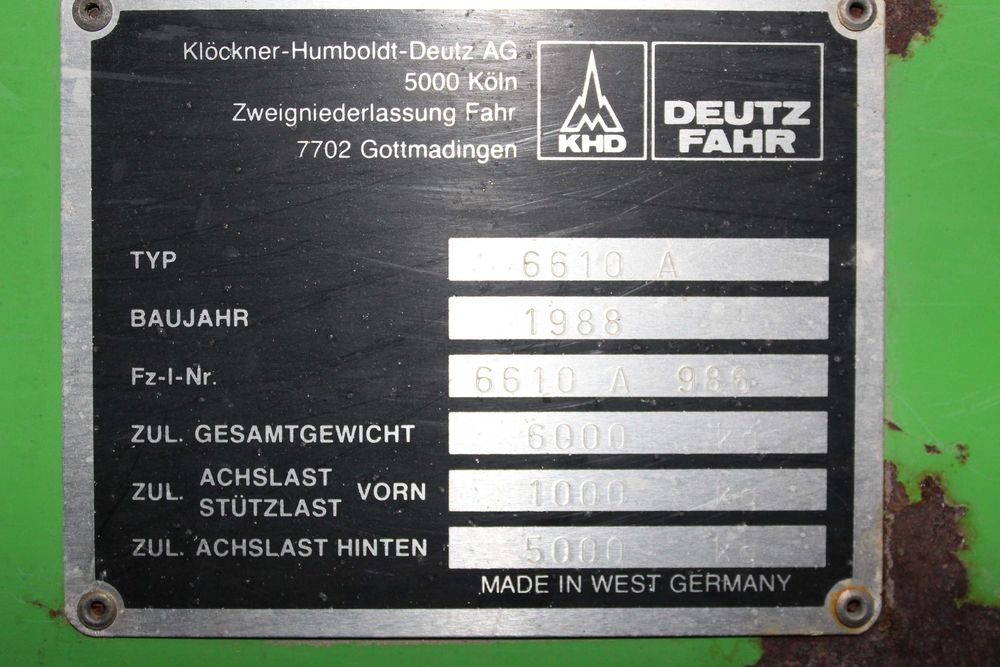 Przyczepa samozbierająca DEUTZ FAHR