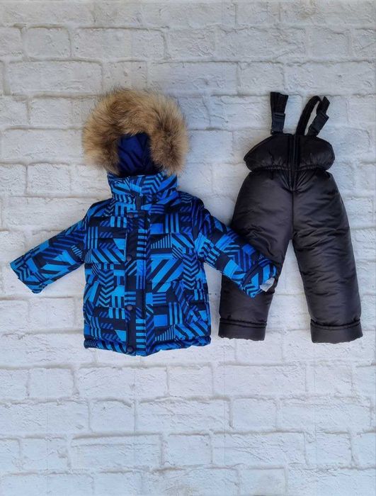 Дитячий зимовий комбінезон для хлопчика Зигзаг