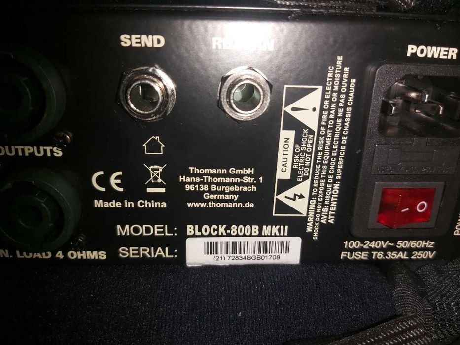 Baixo amp Harley Benton + colunas Hartke