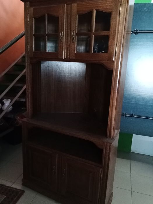 Móvel de TV em canto.