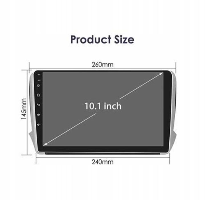 Radio Nawigacja GPS Peugeot 208, 2008, 2012 - 2019 Android 4GB 64GB SI