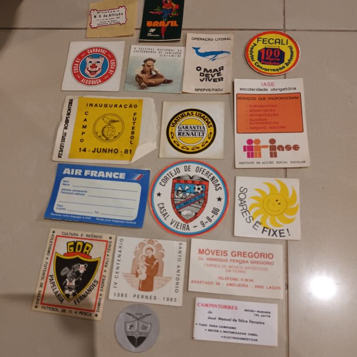 Cromos e autocolantes ver fotos preço meramente ilustrativo