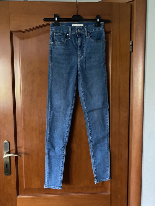 Levis jeansy damskie slim wysoki stan