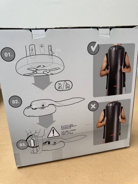 Saco de Boxe com Pé, Insuflável