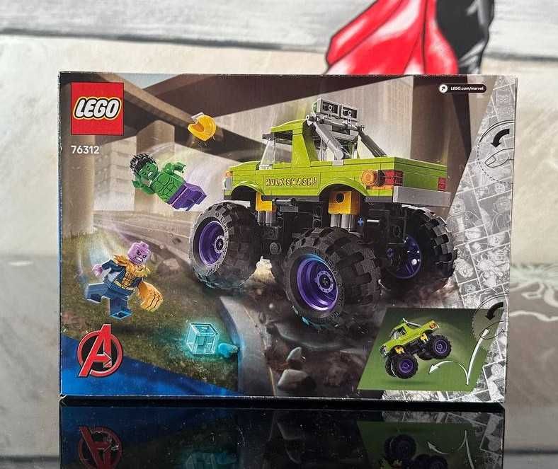 Конструктор LEGO Super Heroes Marvel 76312 Вантажівка Халка проти Таноса