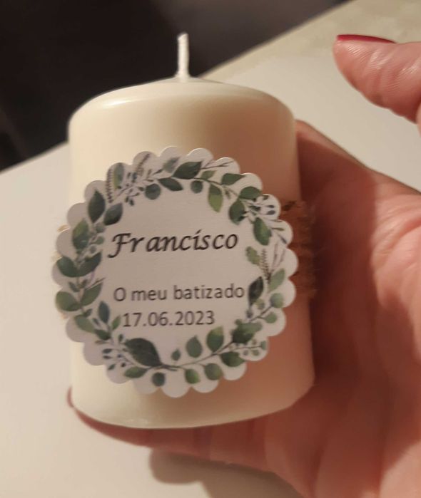 Velas personalizada para comunhão