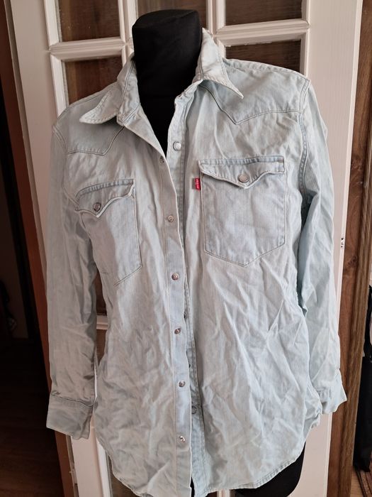 Koszula Levis r.M jasnoniebieska w stylu western