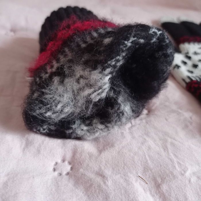 Rękawiczki zimowe z palcami cieplutkie