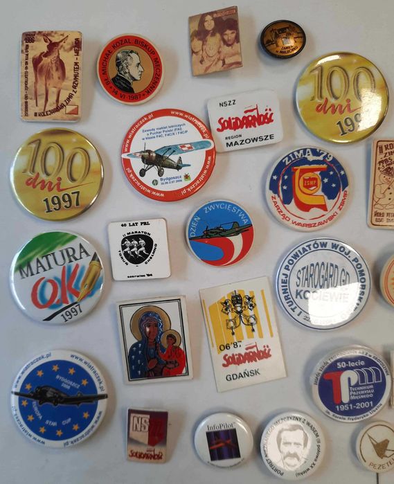 Wpinki Przypinki Piny Zestaw Vintage PRL