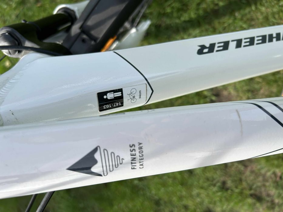 Rower miejski biały