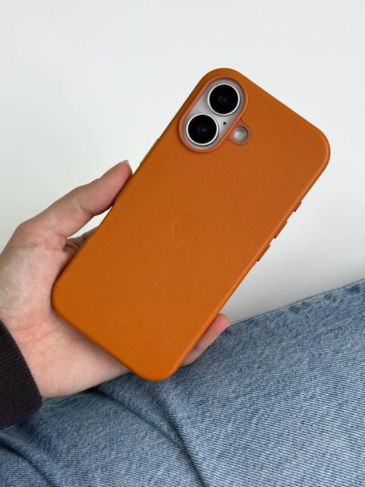 Шкіряний чохол з Magsafe для iPhone 16 , 16 pro, 16 pro max