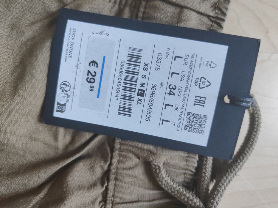 Spodenki NOWE, Pull&Bear, L