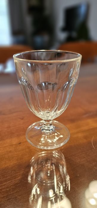 12 copos vidro de pé