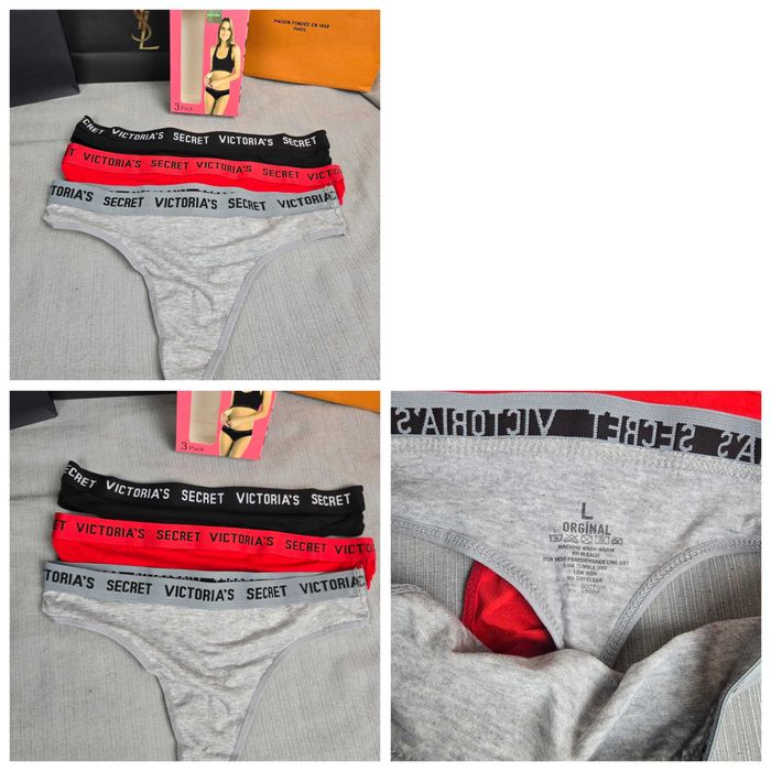 bielizna damska 3pak stringi majtki calvin th victoria kolory