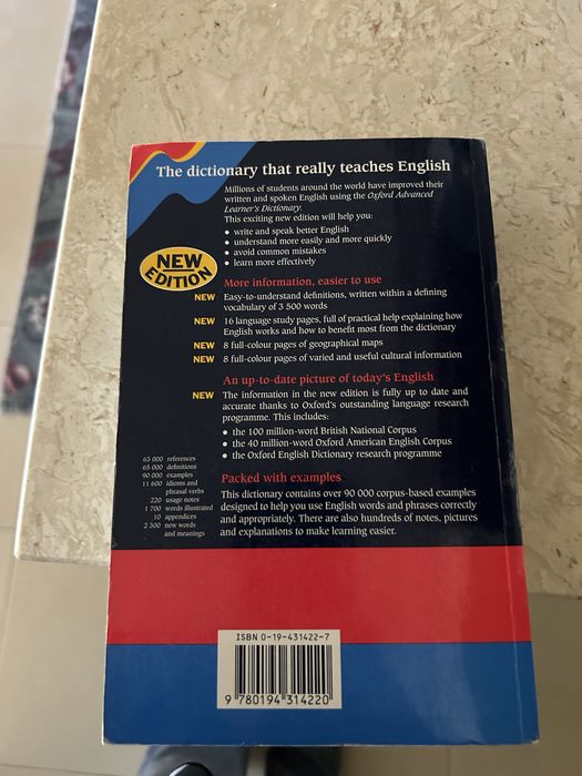 Dicionario OXFORD Advanced learner´s