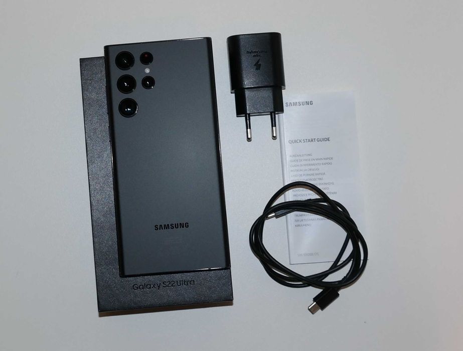 Samsung S22 Ultra 12/256GB, Czarny, Idealny, Gratisy