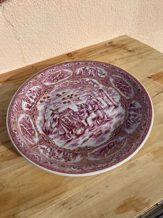 Prato japonês antigo em porcelana – 30 cm (como novo)