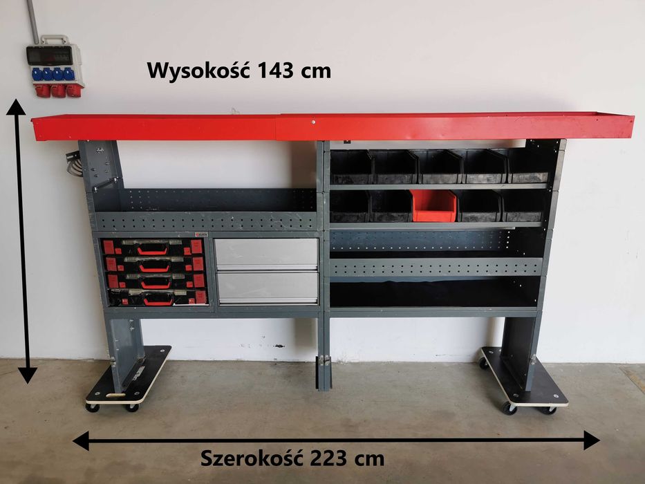 Zabudowa serwisowa warsztatowa CRAFTER SPRINTER TRANSIT MAN TGE IVECO