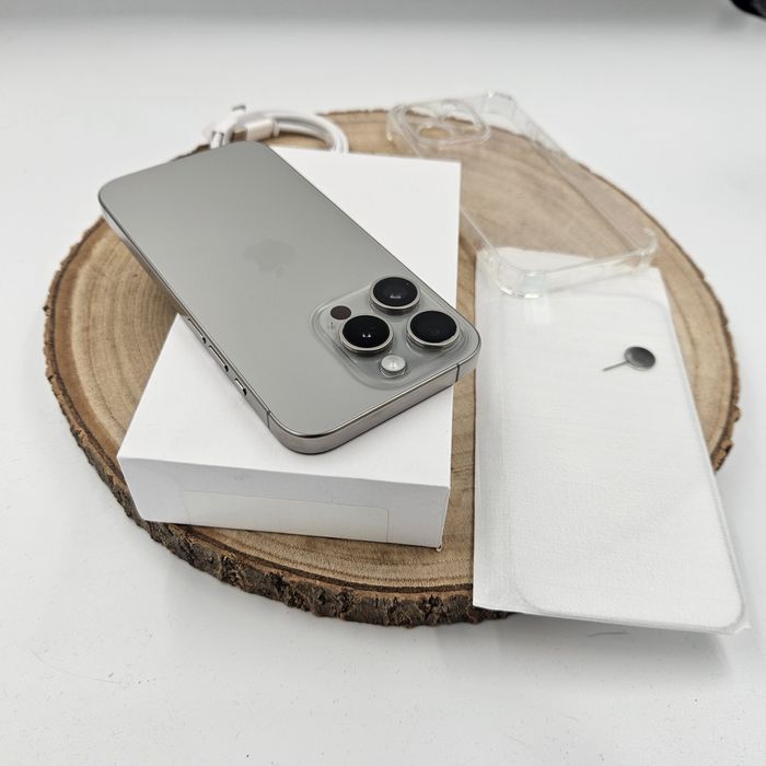 iPhone 15 Pro Max 256GB Titanium Natural • 97% bateria • GWARANCJA