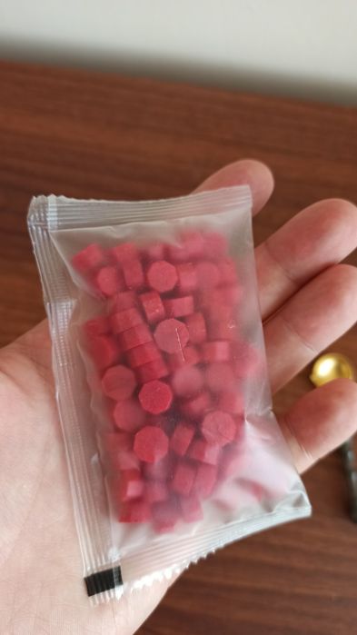 Воск красный печать сургуч 100 штук ложечка для воска ложка для писем ...