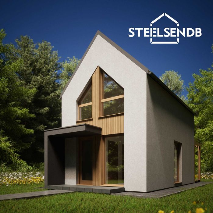 Domek całoroczny STODOŁA 47,4m2 na konstrukcji stalowej