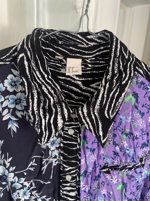 Vestido H&M padrão viscose 38 M