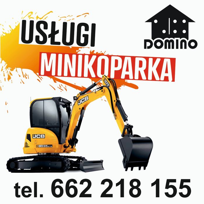 Usługi minikoparką i wywrotką, koparka, miniładowarka Kamionki