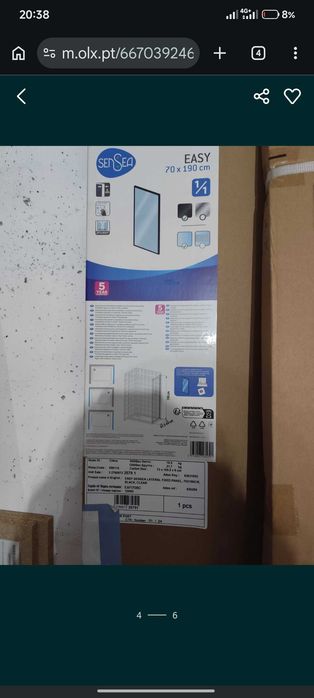 Cabine duche nova