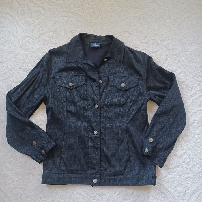 Kurtka Trussardi jeans logowana vintage strecz S/M