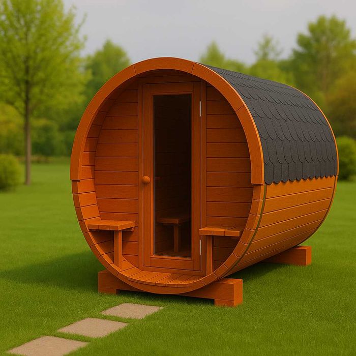 Sauna drewniana sucha 270cm świerk PRODUCENT FV23 taras ławki jakość