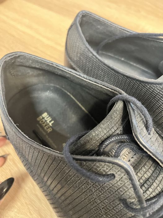 Półbuty męskie Bullboxer Premium – skóra, granatowe, r. 43