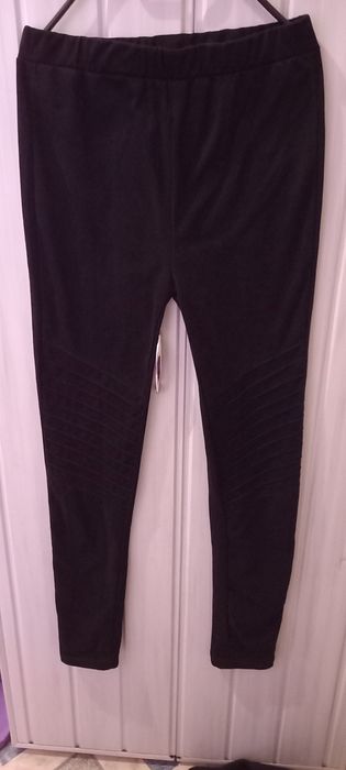 Nowe spodnie/ legginsy zamszowe/ welurowe XS/S + gratis polgolf i kosz