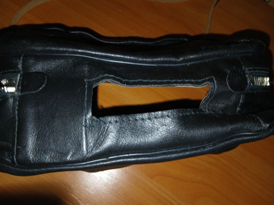 Сумка кожанная под кинокамеру