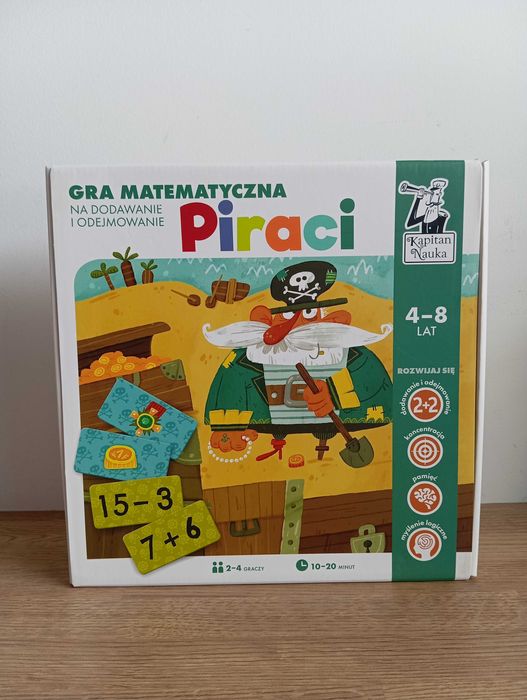 Gra matematyczna Piraci Kapitan Nauka 4-8 lat