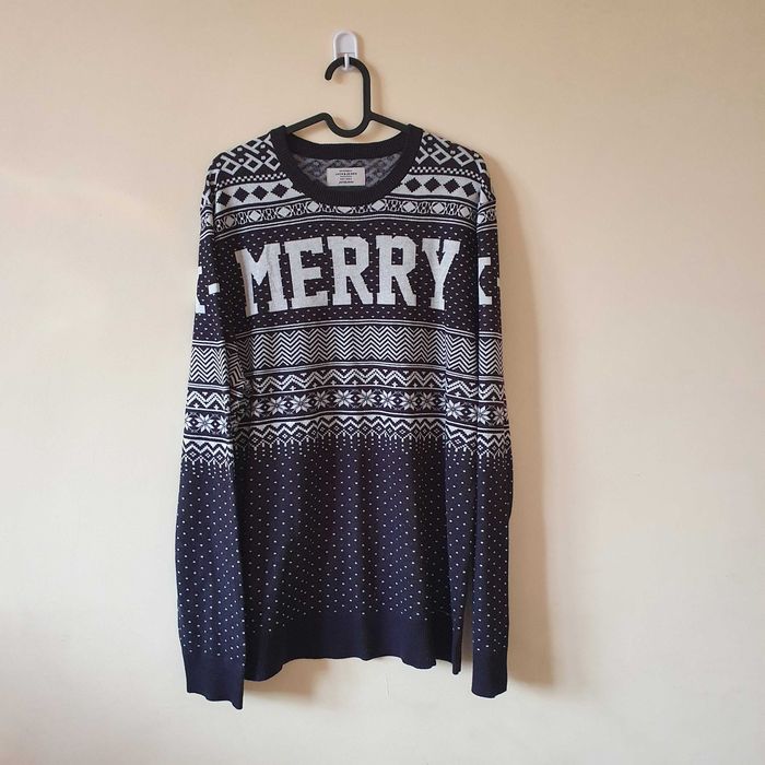Sweterek świąteczny Jack & Jones merry xmas