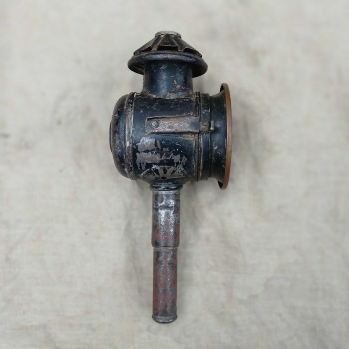 Stara lampa powozowa na świeczkę