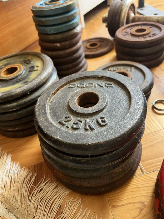 Conjunto Completo de Halteres+Anilhas - 118kg