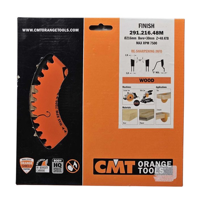 Tarcza CMT Orange Tools 216mm 30mm do drzewa