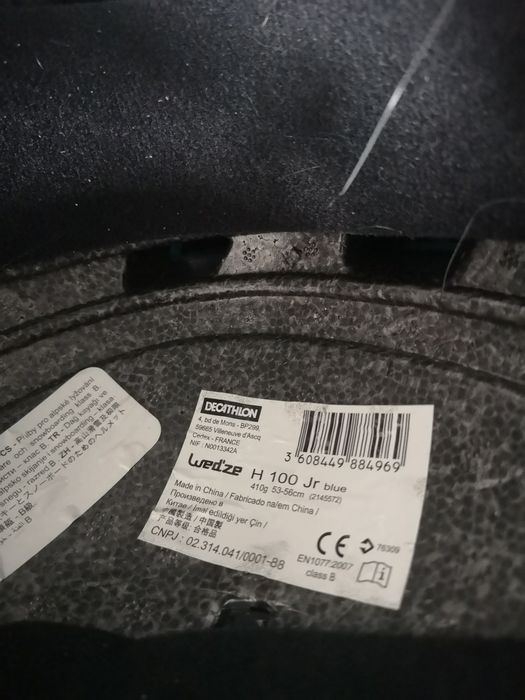 Kask narciarski dziecięcy wedze h100 jr + nakładka